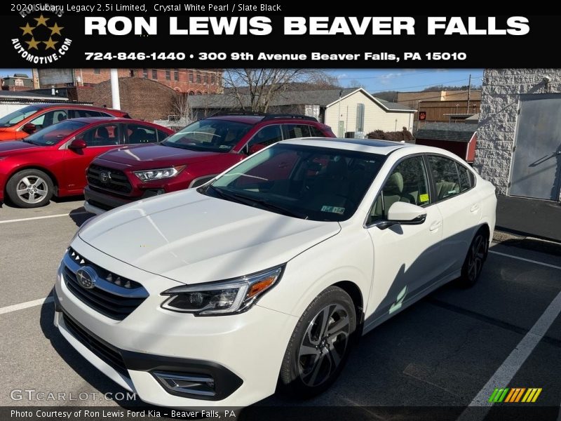 Crystal White Pearl / Slate Black 2020 Subaru Legacy 2.5i Limited