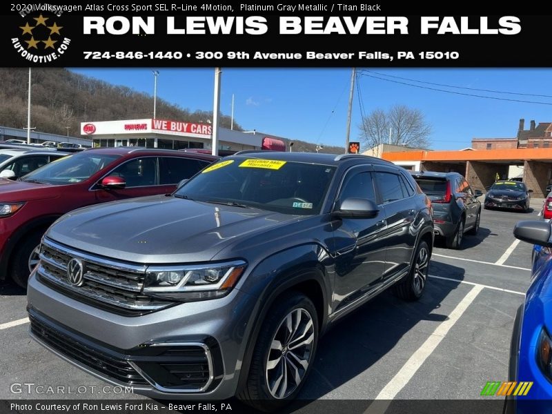 Platinum Gray Metallic / Titan Black 2020 Volkswagen Atlas Cross Sport SEL R-Line 4Motion