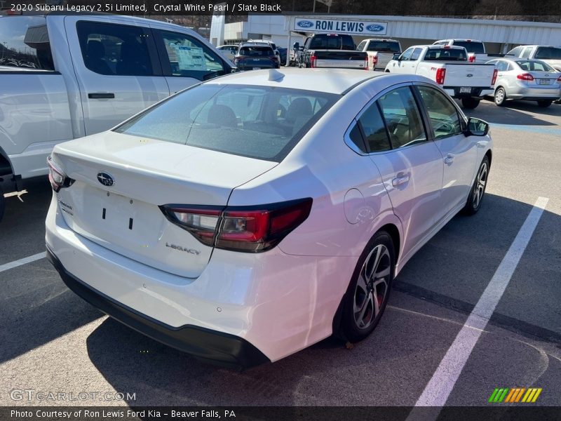 Crystal White Pearl / Slate Black 2020 Subaru Legacy 2.5i Limited
