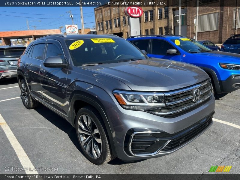 Platinum Gray Metallic / Titan Black 2020 Volkswagen Atlas Cross Sport SEL R-Line 4Motion