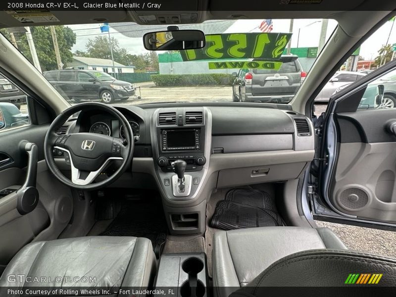 Glacier Blue Metallic / Gray 2008 Honda CR-V EX-L