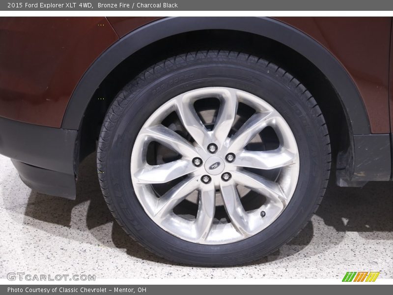 Bronze Fire / Charcoal Black 2015 Ford Explorer XLT 4WD
