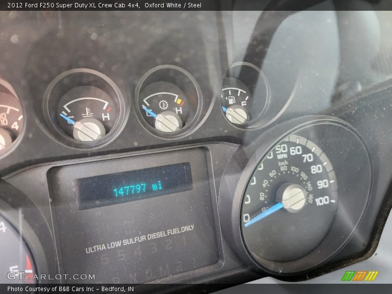 Oxford White / Steel 2012 Ford F250 Super Duty XL Crew Cab 4x4