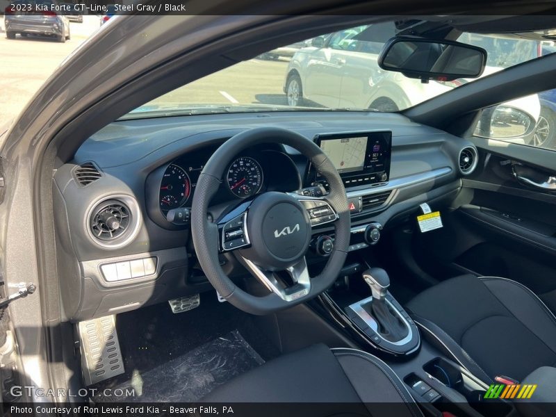 Steel Gray / Black 2023 Kia Forte GT-Line