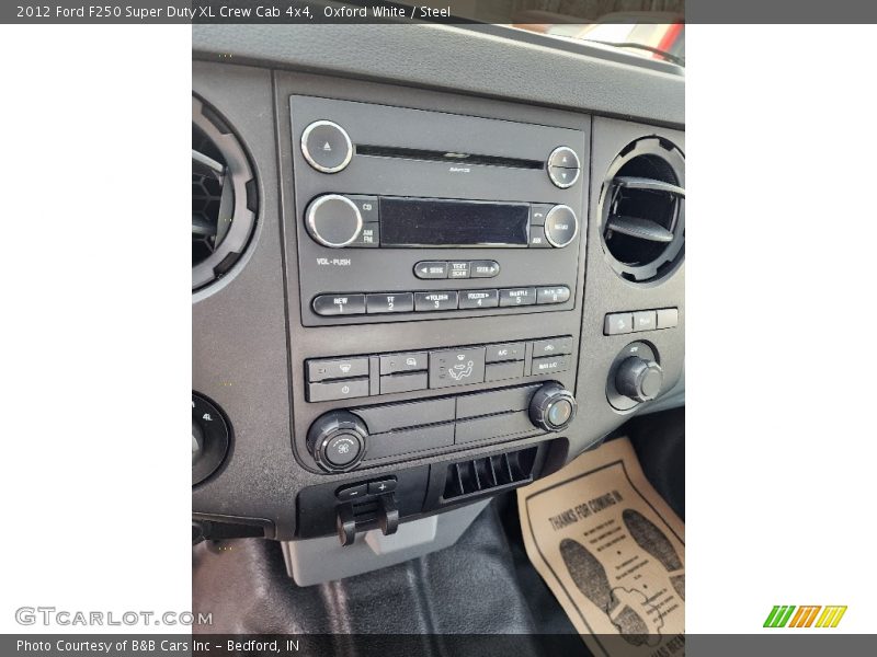 Oxford White / Steel 2012 Ford F250 Super Duty XL Crew Cab 4x4
