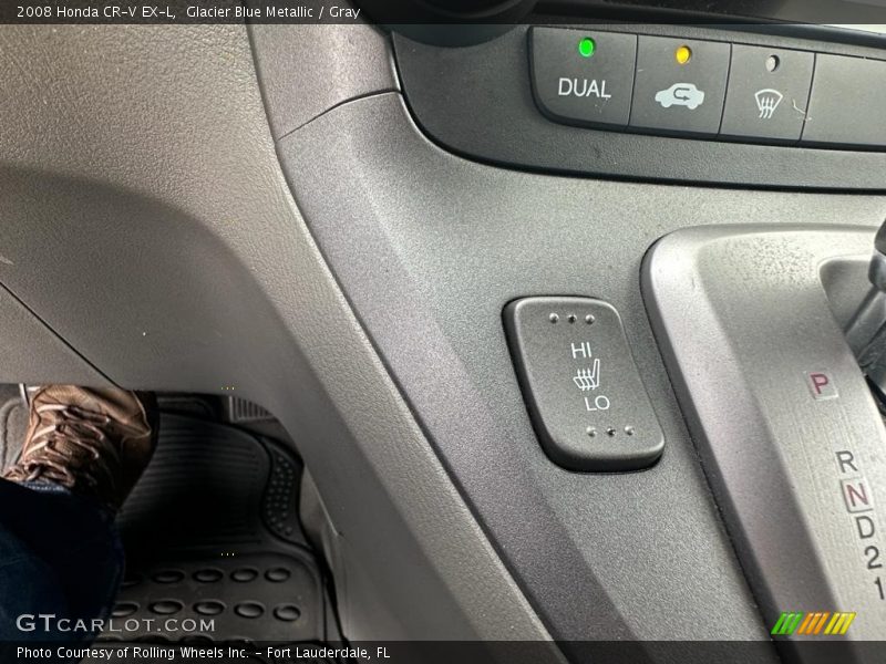 Glacier Blue Metallic / Gray 2008 Honda CR-V EX-L