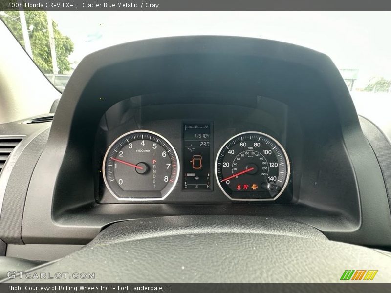 Glacier Blue Metallic / Gray 2008 Honda CR-V EX-L