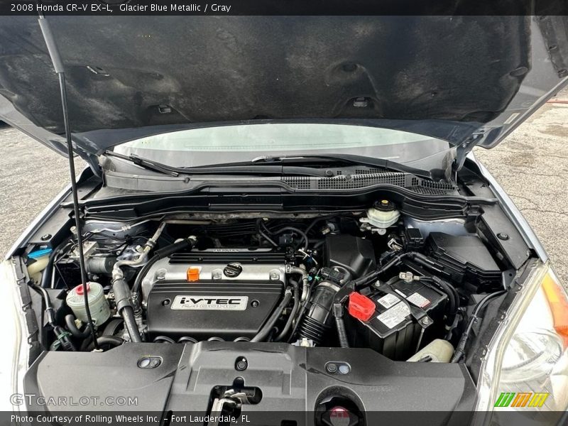 Glacier Blue Metallic / Gray 2008 Honda CR-V EX-L