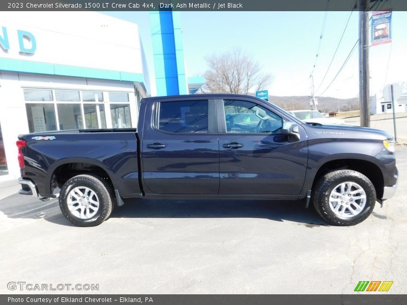 Dark Ash Metallic / Jet Black 2023 Chevrolet Silverado 1500 LT Crew Cab 4x4