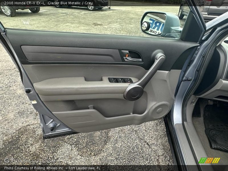 Glacier Blue Metallic / Gray 2008 Honda CR-V EX-L