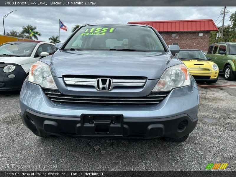 Glacier Blue Metallic / Gray 2008 Honda CR-V EX-L