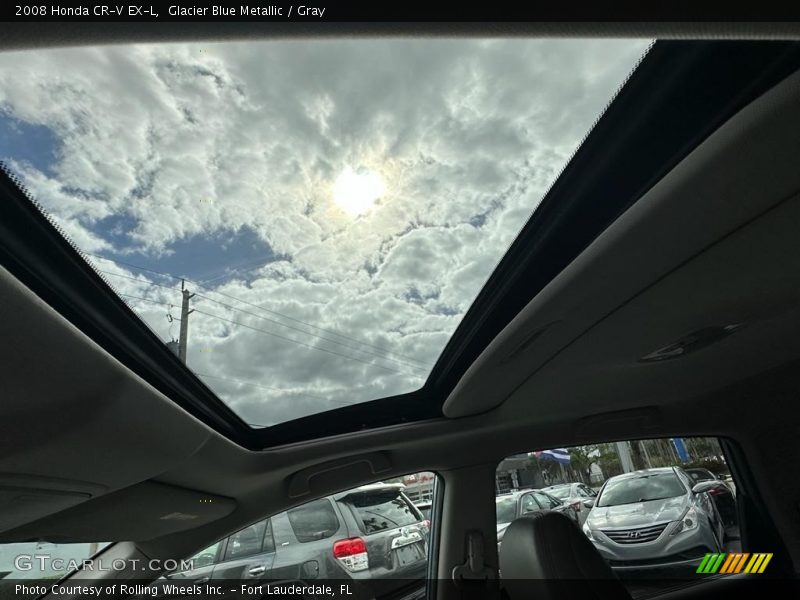 Glacier Blue Metallic / Gray 2008 Honda CR-V EX-L