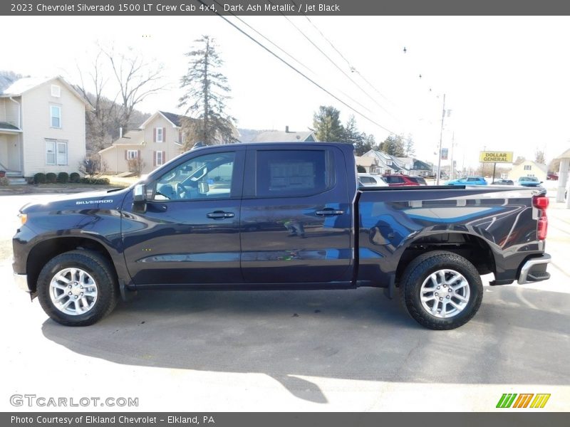 Dark Ash Metallic / Jet Black 2023 Chevrolet Silverado 1500 LT Crew Cab 4x4