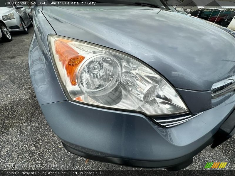 Glacier Blue Metallic / Gray 2008 Honda CR-V EX-L