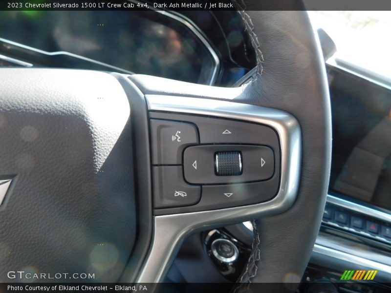 Dark Ash Metallic / Jet Black 2023 Chevrolet Silverado 1500 LT Crew Cab 4x4