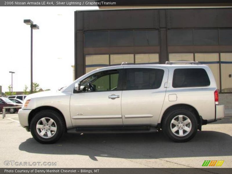 Silver Lightning / Graphite/Titanium 2006 Nissan Armada LE 4x4