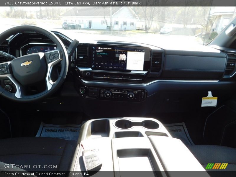Dark Ash Metallic / Jet Black 2023 Chevrolet Silverado 1500 LT Crew Cab 4x4