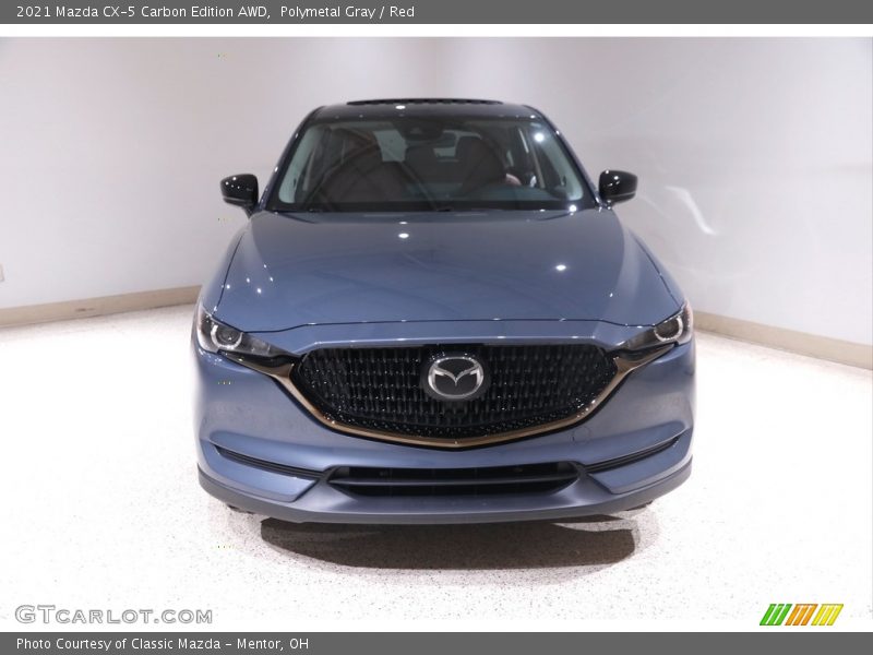 Polymetal Gray / Red 2021 Mazda CX-5 Carbon Edition AWD