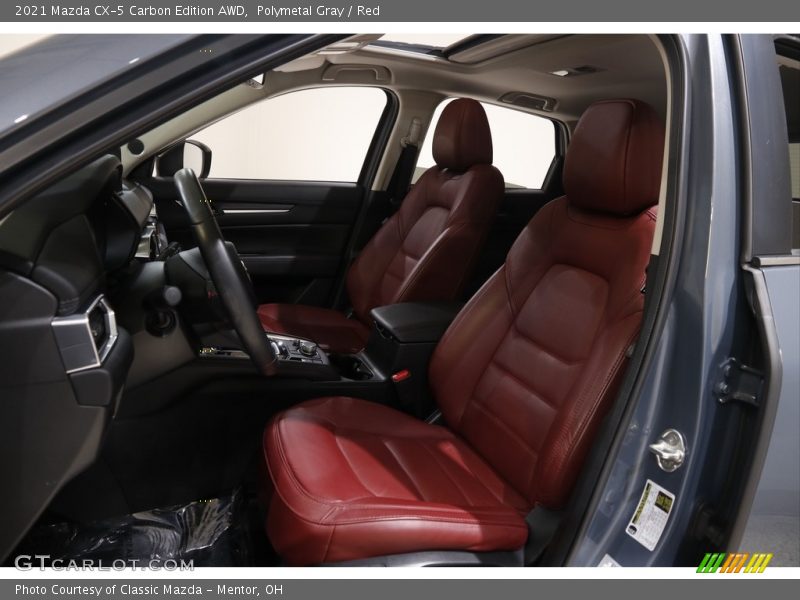 Polymetal Gray / Red 2021 Mazda CX-5 Carbon Edition AWD
