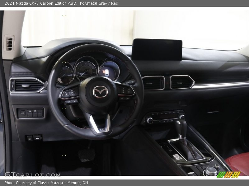 Polymetal Gray / Red 2021 Mazda CX-5 Carbon Edition AWD