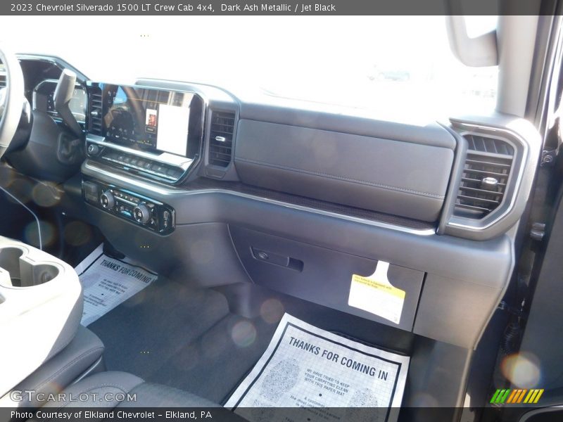Dark Ash Metallic / Jet Black 2023 Chevrolet Silverado 1500 LT Crew Cab 4x4