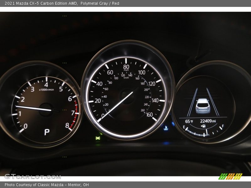 Polymetal Gray / Red 2021 Mazda CX-5 Carbon Edition AWD