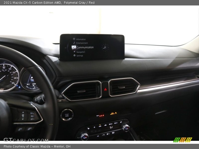 Polymetal Gray / Red 2021 Mazda CX-5 Carbon Edition AWD