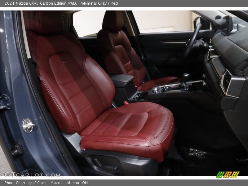 Polymetal Gray / Red 2021 Mazda CX-5 Carbon Edition AWD