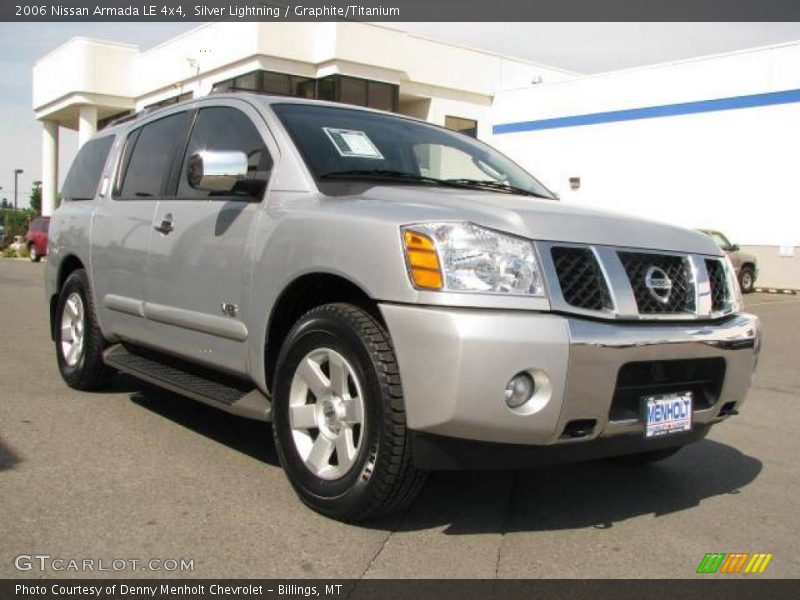 Silver Lightning / Graphite/Titanium 2006 Nissan Armada LE 4x4