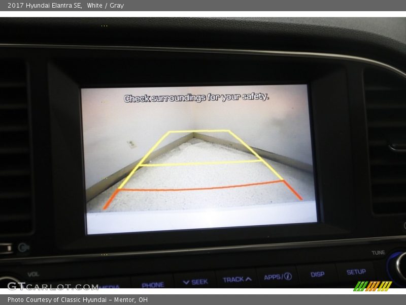 White / Gray 2017 Hyundai Elantra SE