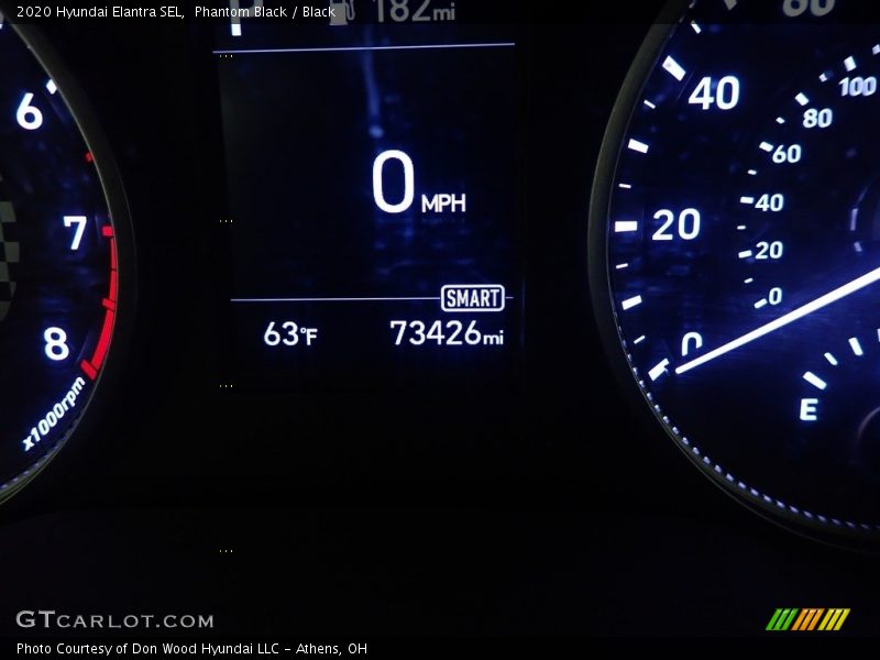 Phantom Black / Black 2020 Hyundai Elantra SEL