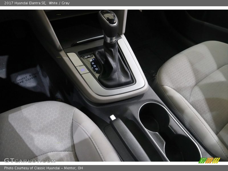 White / Gray 2017 Hyundai Elantra SE