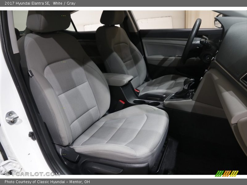 White / Gray 2017 Hyundai Elantra SE