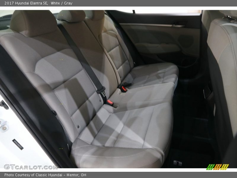 White / Gray 2017 Hyundai Elantra SE