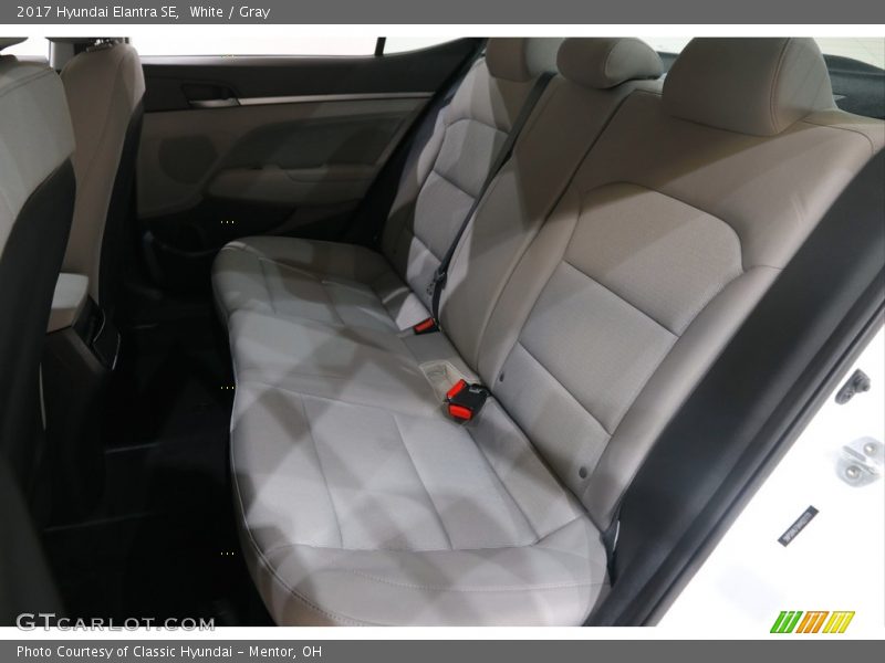 White / Gray 2017 Hyundai Elantra SE