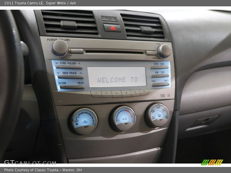 Super White / Ash 2011 Toyota Camry LE
