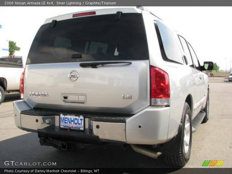 Silver Lightning / Graphite/Titanium 2006 Nissan Armada LE 4x4