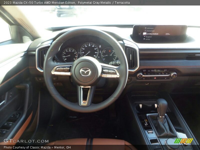 Dashboard of 2023 CX-50 Turbo AWD Meridian Edition