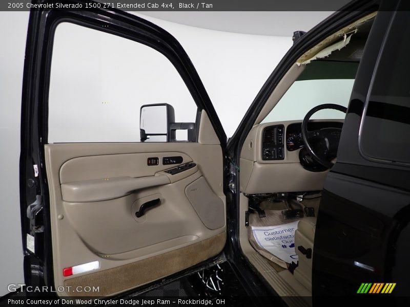 Black / Tan 2005 Chevrolet Silverado 1500 Z71 Extended Cab 4x4
