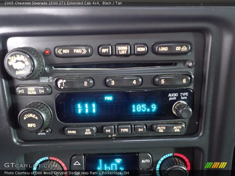 Black / Tan 2005 Chevrolet Silverado 1500 Z71 Extended Cab 4x4