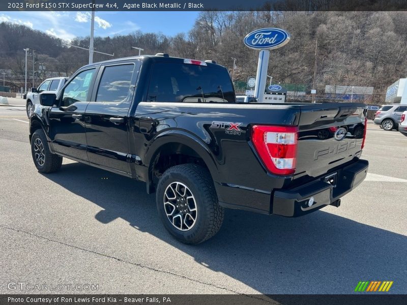 Agate Black Metallic / Black 2023 Ford F150 STX SuperCrew 4x4