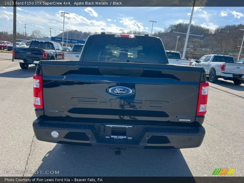 Agate Black Metallic / Black 2023 Ford F150 STX SuperCrew 4x4