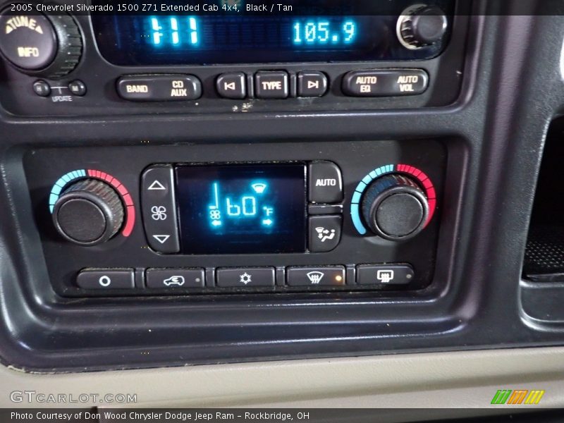 Black / Tan 2005 Chevrolet Silverado 1500 Z71 Extended Cab 4x4