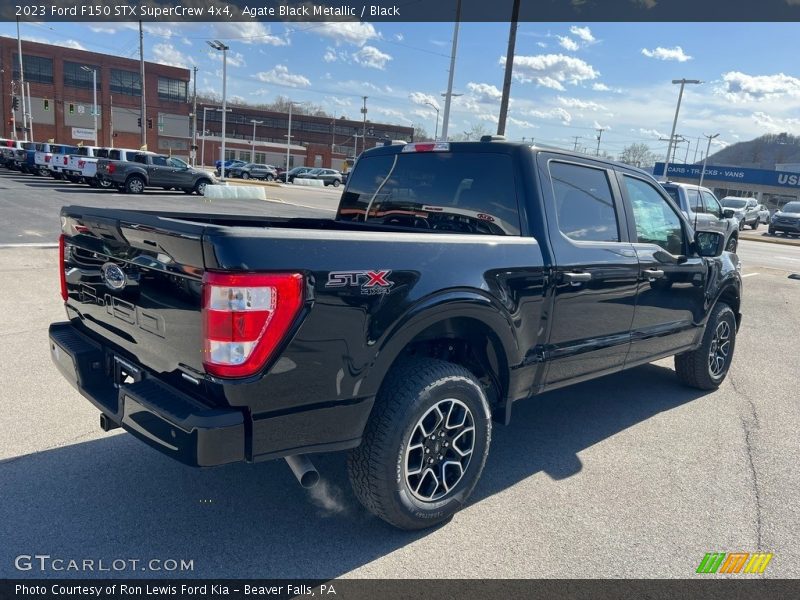 Agate Black Metallic / Black 2023 Ford F150 STX SuperCrew 4x4