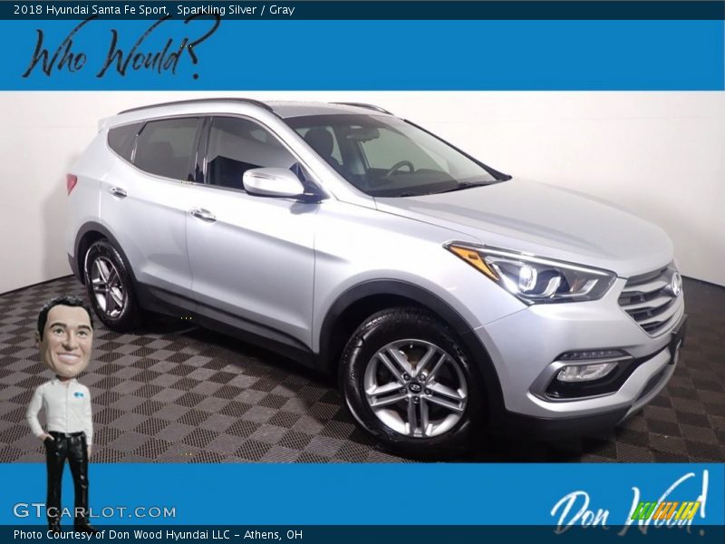 Sparkling Silver / Gray 2018 Hyundai Santa Fe Sport