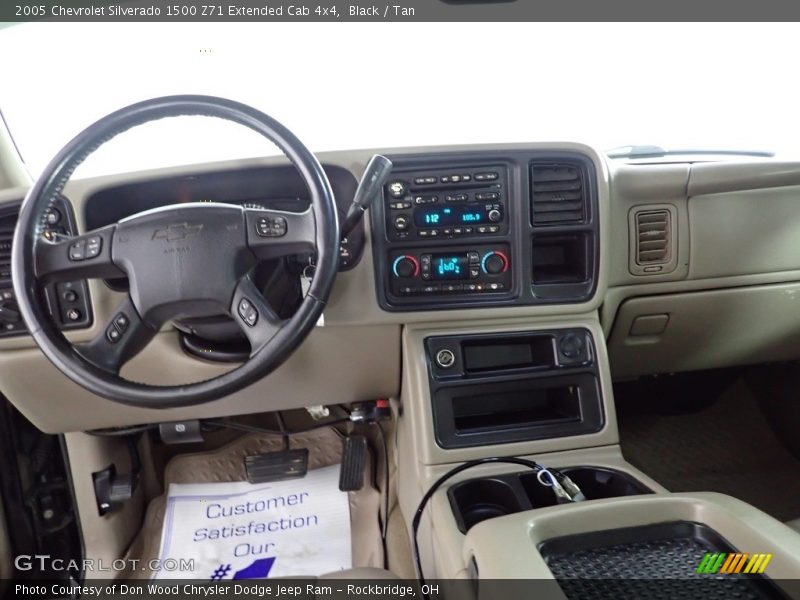 Black / Tan 2005 Chevrolet Silverado 1500 Z71 Extended Cab 4x4