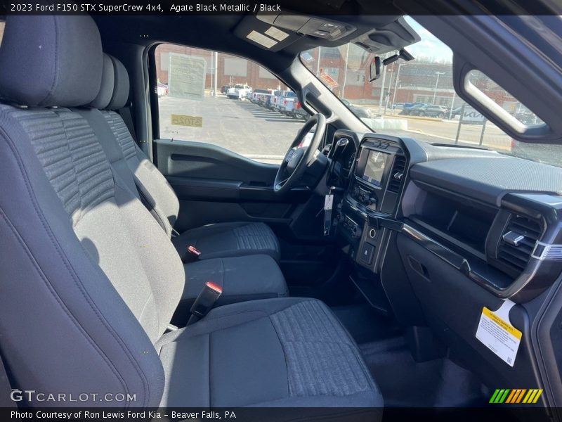 Agate Black Metallic / Black 2023 Ford F150 STX SuperCrew 4x4