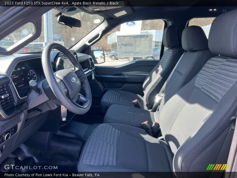 Agate Black Metallic / Black 2023 Ford F150 STX SuperCrew 4x4