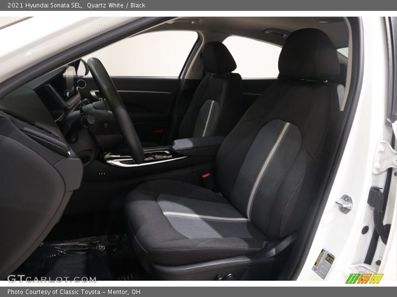 Quartz White / Black 2021 Hyundai Sonata SEL