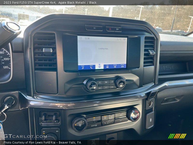 Agate Black Metallic / Black 2023 Ford F150 STX SuperCrew 4x4